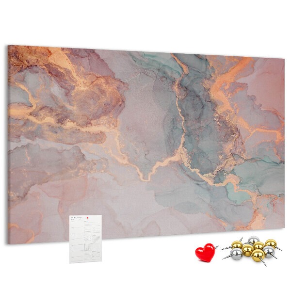 Prikbord abstract patroon in pasteltinten