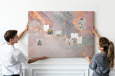 Prikbord abstract patroon in pasteltinten