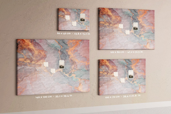 Prikbord abstract patroon in pasteltinten