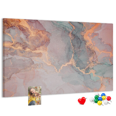 Prikbord abstract patroon in pasteltinten