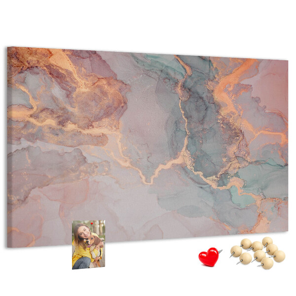 Prikbord abstract patroon in pasteltinten
