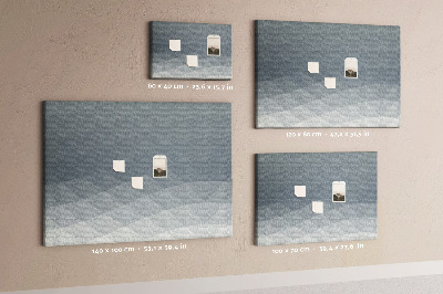 Kurkbord met geometrische driehoeken in grijstinten