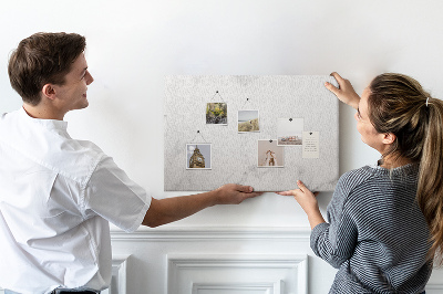 Kurkbord elegant kantoorontwerp met marmeren look