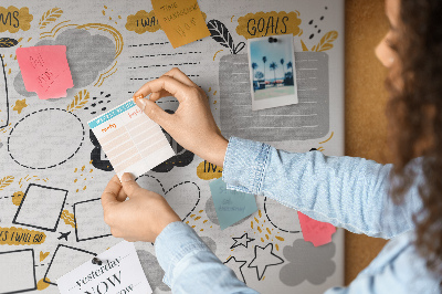 Prikbord voor doelen en dromen