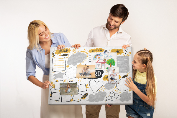 Prikbord voor doelen en dromen