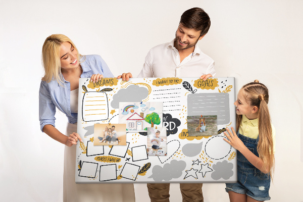 Prikbord voor doelen en dromen