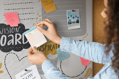 Prikbord voor doelen en dromen