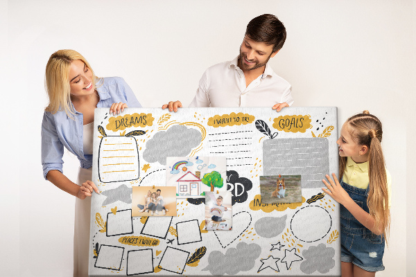 Prikbord voor doelen en dromen