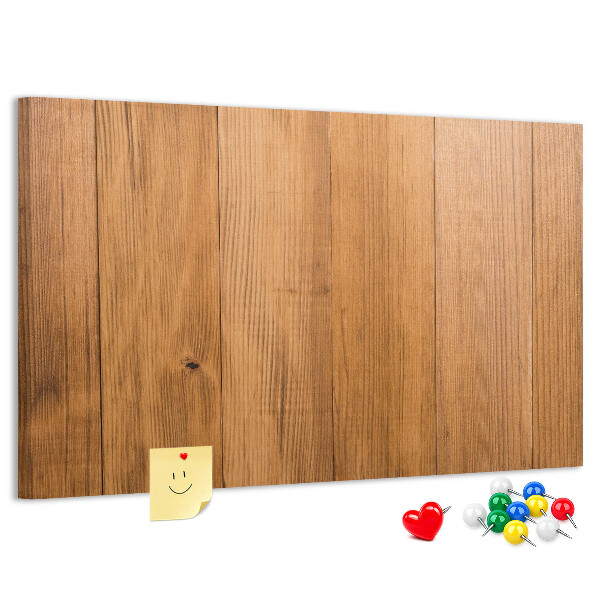 van hout met gekleurde pinnen