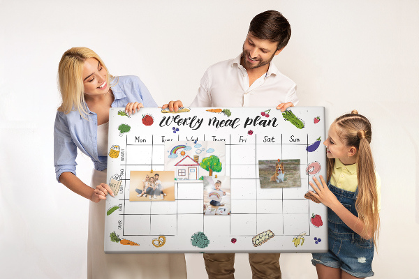 Kurkbord maaltijdplan voor de hele week