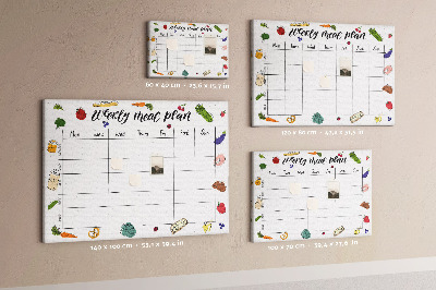 Kurkbord maaltijdplan voor de hele week