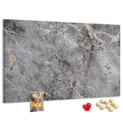 Prikbord met elegant grijs marmerpatroon