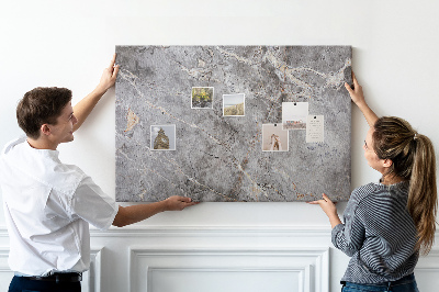 Prikbord met elegant grijs marmerpatroon