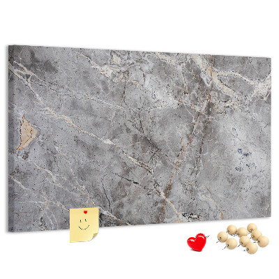 Prikbord met elegant grijs marmerpatroon