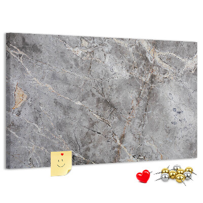 Prikbord met elegant grijs marmerpatroon