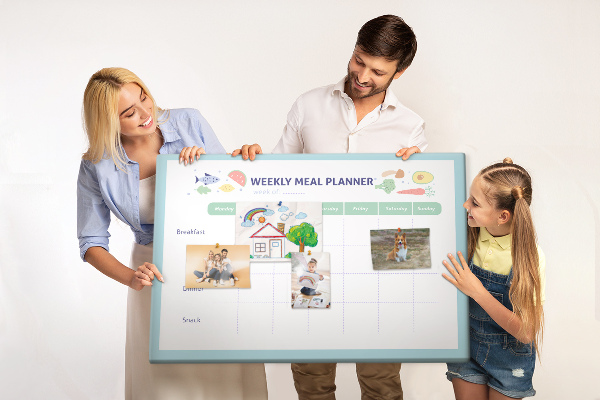Maaltijdplanner prikbord voor elke week
