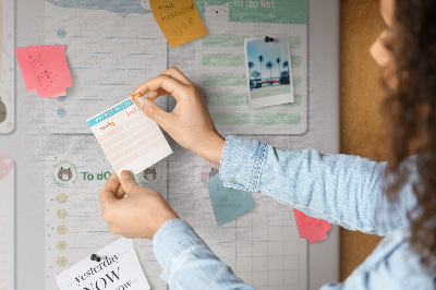 Prikbord kleurrijke notitieboekjes met een dierenmotief
