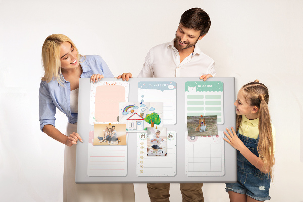 Prikbord kleurrijke notitieboekjes met een dierenmotief
