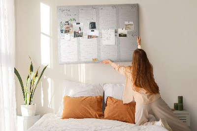 Prikbord weekplanner met plantenaccenten