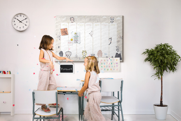 Weekplanner met bosdieren