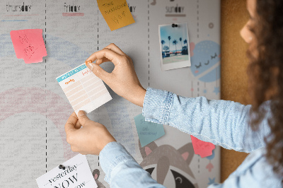 Weekplanner met vrolijke wasberen