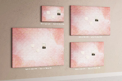 Prikbord roze achtergrond met subtiele gouden accenten