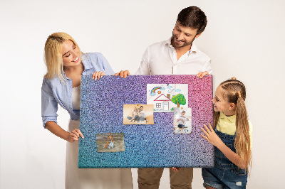 Kurkbord met kleurenverloop in paarse tinten