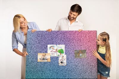 Kurkbord met kleurenverloop in paarse tinten