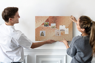 Prikbord golven in delicate beigetinten