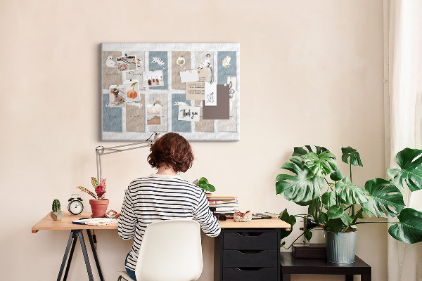 Kalender met illustraties van huisdieren prikbord met schattige dierenafbeeldingen