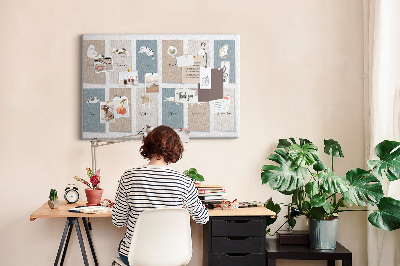 Kalender met illustraties van huisdieren prikbord met schattige dierenafbeeldingen