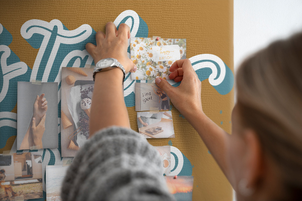 Kurkbord laten we samen naar onbekende plekken reizen