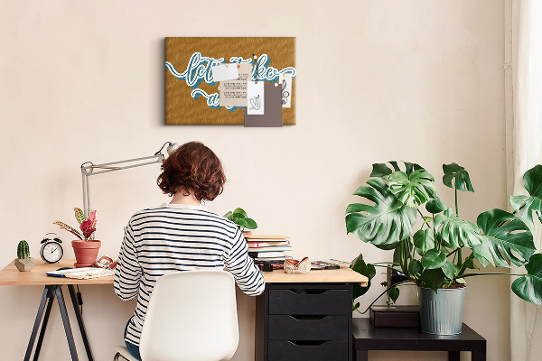 Kurkbord laten we samen naar onbekende plekken reizen