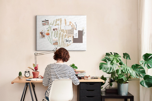 Prikbord een retro zomerse welkomstgroet