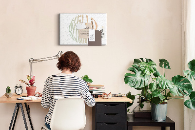 Prikbord een retro zomerse welkomstgroet