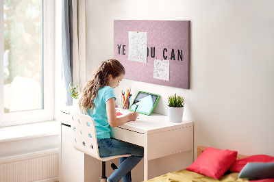 Kurkbord met thema positief denken en motivatie