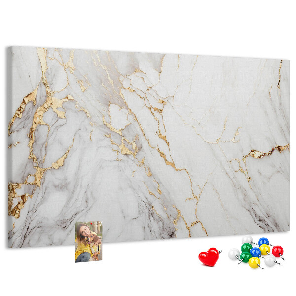 Kurkbord elegant marmer met gouden aderen