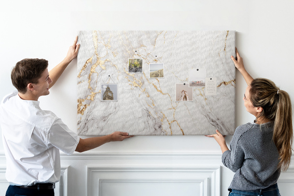 Kurkbord elegant marmer met gouden aderen