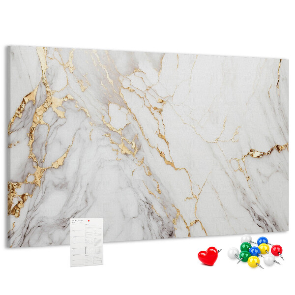 Kurkbord elegant marmer met gouden aderen