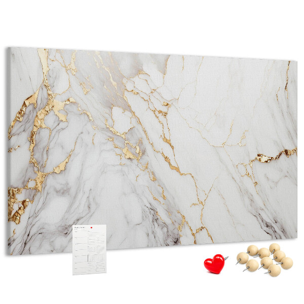 Kurkbord elegant marmer met gouden aderen