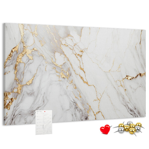 Kurkbord elegant marmer met gouden aderen