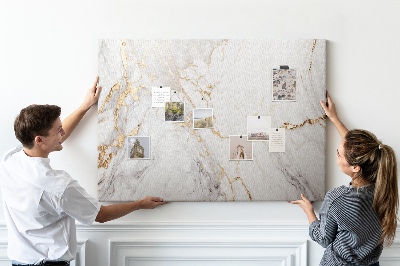 Kurkbord elegant marmer met gouden aderen
