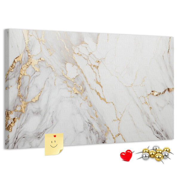Kurkbord elegant marmer met gouden aderen