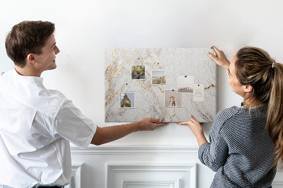 Kurkbord elegant marmer met gouden aderen