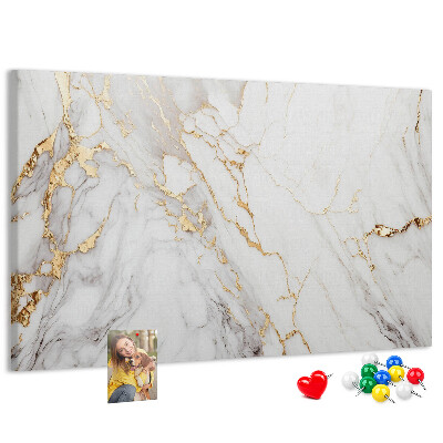 Kurkbord elegant marmer met gouden aderen