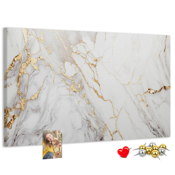 Kurkbord elegant marmer met gouden aderen