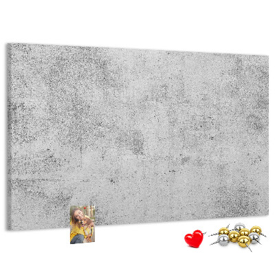 Kurk prikbord met een grijze betonlook en textuur