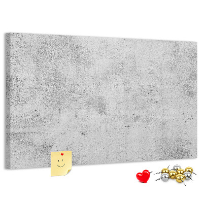 Kurk prikbord met een grijze betonlook en textuur