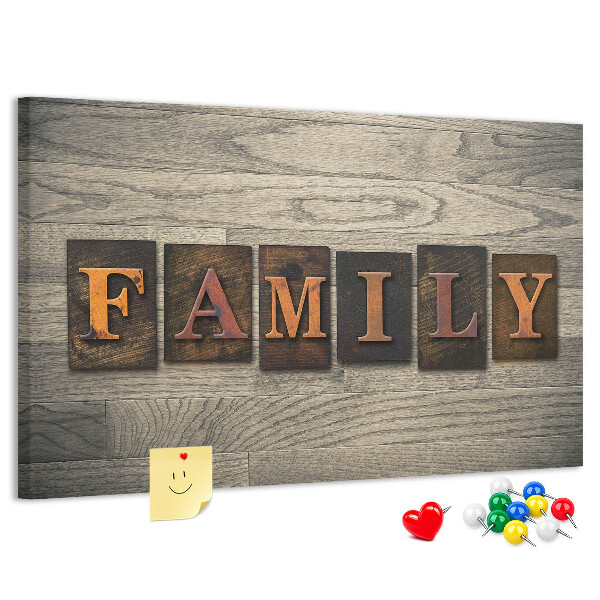 familiebrieven op een houten achtergrond
