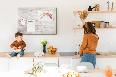 Prikbord rustieke plank met slijtageplekken